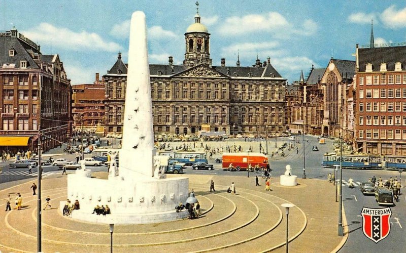 AMSTERDAM Royal Palace, National Monument Netherlands c1950s Vintage Postcard