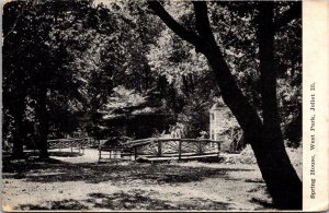 Illinois Joliet West Park Spring House 1908