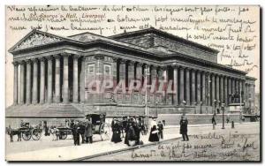 Old Postcard St George & # 39s Hall Liverpool