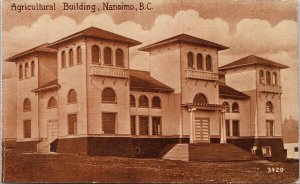 Agricultural Building Nanaimo BC British Columbia Unused Litho Postcard H39