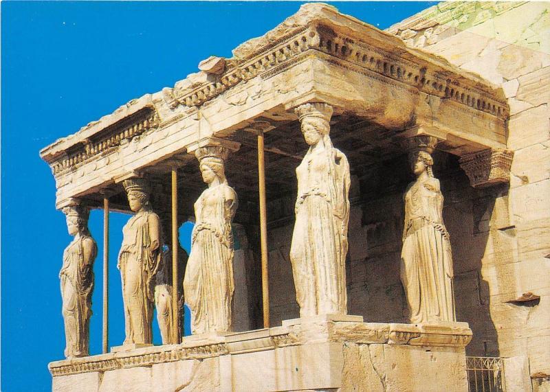 B68330 Greece Athens Portico of the Caryatides