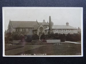 Lancashire Wigan NEWTOWN ST. MARKS Church Before New Tower - Old RP Postcard