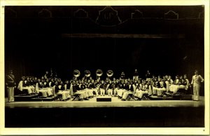 RPPC State Band Music Group Picture Great Falls Montana real photo Postcard