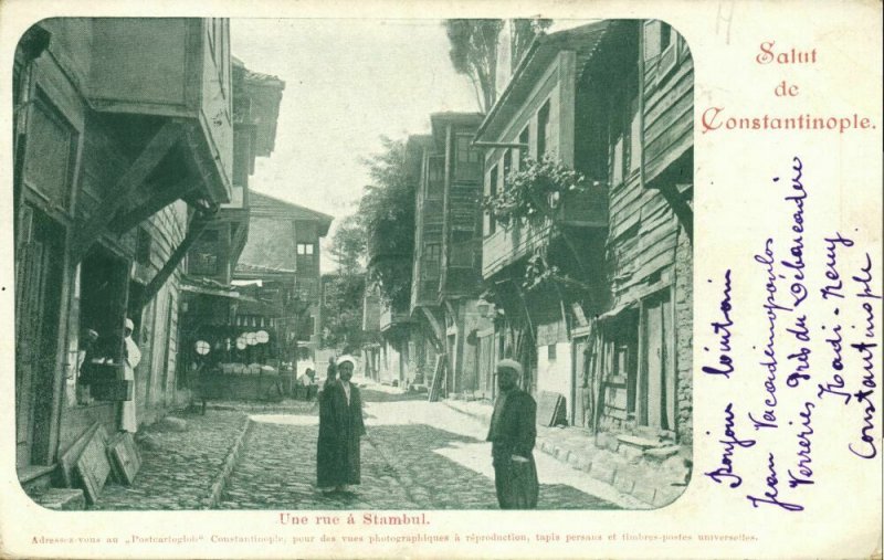 ottoman turkey, CONSTANTINOPLE, Street in Stambul (1906) Postcard
