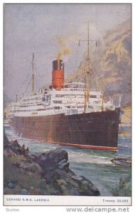 Ship/Steamer/Oceanliner, Cunard R.M.S. Laconia, Tonnage 20,000, 1900-1910s