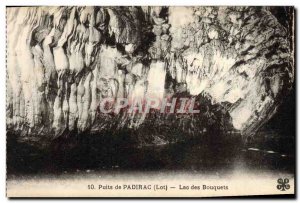 Old Postcard Padirac Puits Lac Des Bouquets