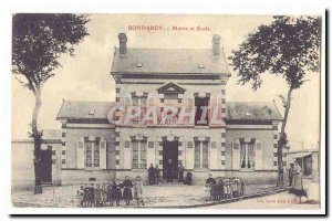 Bondaroy Postcard Old Town Hall and School