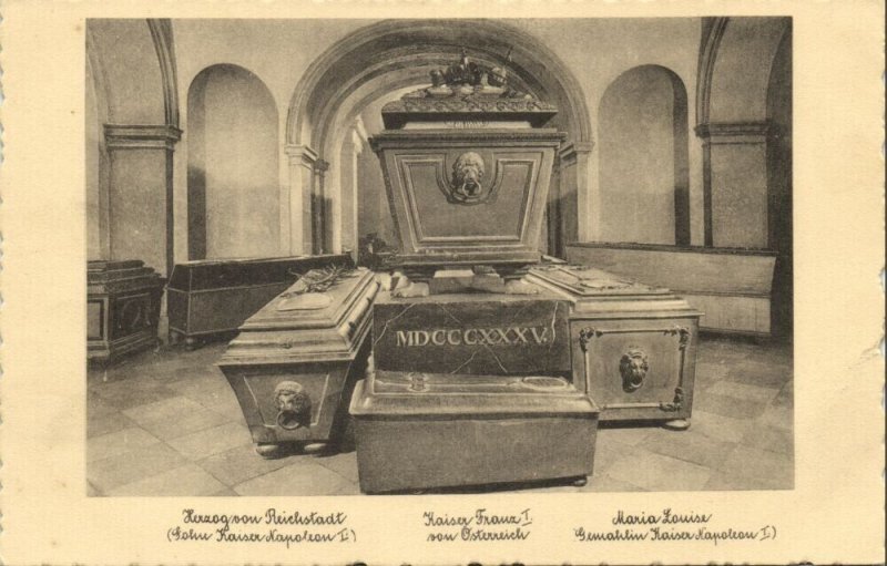 austria, WIEN VIENNA, Kaisergruft bei den PP-Kapuzinern, Coffin (1920s) Postcard