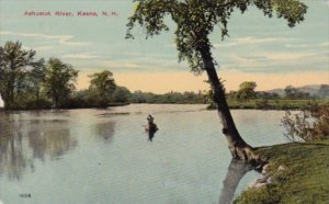 New Hampshire Keene Canoeing On The Ashuelot River 1914