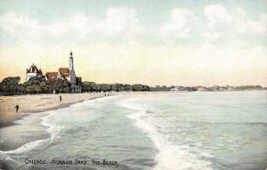 Chicago, IL JACKSON PARK Beach Scene ca 1910s Vintage Postcard