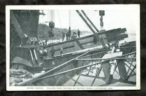 h3284 - QUEBEC Bridge Construction 1910s Postcard