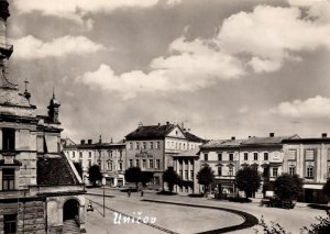 Czech Republic Unicov Namesti Uničov Vintage RPPC BS20