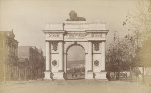 chile, VALPARAISO, El Arco Británico (1910s) RPPC Postcard