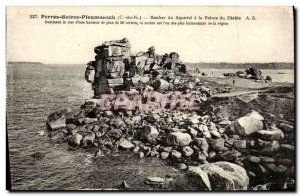 Old Postcard Perros Guirec Ploumanach Rock has Squerel Pointe du Diable