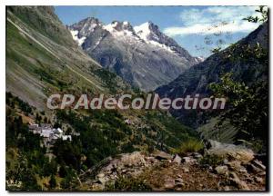 Postcard Modern Saint Christophe en Oisans the village View and Massil of F?t...