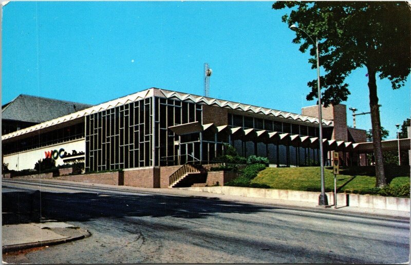 WOC Broadcast Centre Davenport Iowa IA Postcard VTG UNP Vintage Unused Chrome 