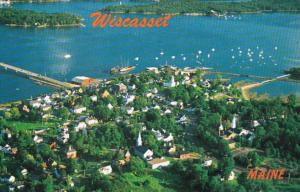 Maine Wiscasset Aerial View