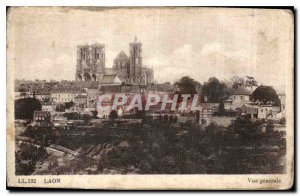 Old Postcard Laon general view