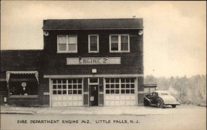 Little Falls New Jersey NJ  Fire Department #2 Old Postcard