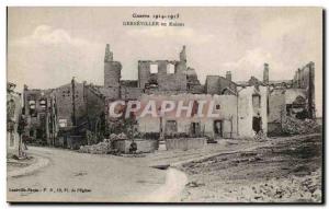 Postcard Ancient Ruins War militaria in Gerbeviller