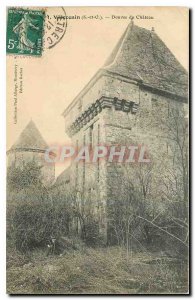 Old Postcard Villenconin S and O moat