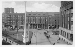 RPPC Ostrava, nám Dr. E. Beneše Czech Republic 1952 Vintage Postcard