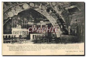 Old Postcard Tarascon Crypt of St. Martha