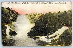 San Francisco California Postcard La Grange Dam Exterior c1907 Vintage Antique