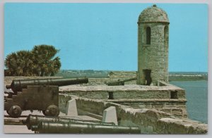 State View~St Augustine FL~Castillo de San Marcos National Monument~Vintage PC