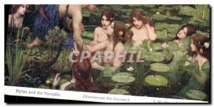 Postcard Old Hylas and the Nymphs Waterhouse Manchester Art Gallery