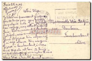 Old Postcard From Paris Museum Louver Ecole Francaise