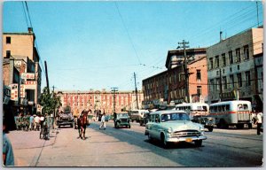 Street Scene In Seoul South Korea Showing Cars And Buildings Postcard