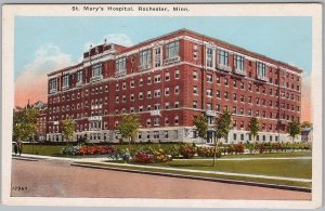 St. Mary's Hospital Postcard Rochester MN Mayo Clinic History H83
