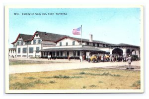 Burlington  Cody Inn Cody Wyoming Postcard Yellowstone National Park