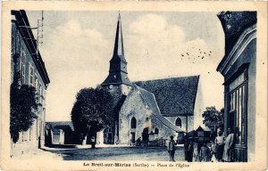 CPA Le Breil-sur-Mérize - Place de l'Eglise (112292)