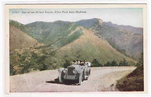 Car Pikes Peak Auto Highway Colorado 1920s postcard