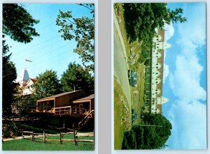 2 Postcards MUSKOKA, Ontario Canada ~ WINDERMERE HOUSE & SETTLER'S BAY Roadside