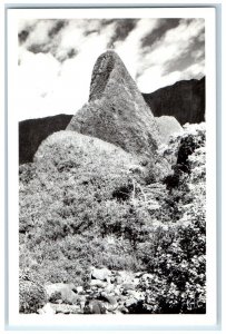 c1940s The Needle Iao Valley Maui Hawaii HI RPPC Photo Unposted Vintage Postcard