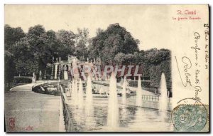 Postcard Old Saint Cloud The big waterfall