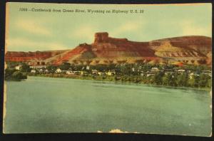 Postcard Unused 1088-Castlerock from Green River WY LB