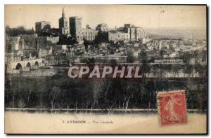 Postcard Old Avignon general view