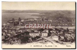 Old Postcard Marseille Quai du Port and Rue de la Republique