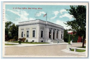 Red Wing Minnesota Postcard US Post Office Exterior View Building c1915 Vintage