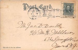 PATERSON NJ WEST SIDE PARK UDB POSTCARD 1906