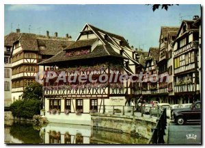 Postcard Modern STRASBOURG House in 1651 and tanners street Bath plants