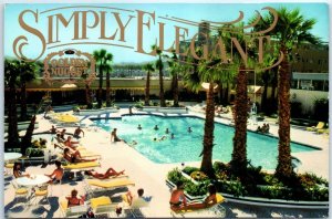 Postcard - Garden pool terrace, Golden Nugget Hotel-Casino - Las Vegas, Nevada