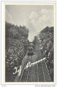 RP; Train traveling downhill, Jif Rommn! PU-1938
