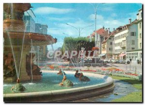 Modern Postcard La Chaux de Fonds Monumental Fountain