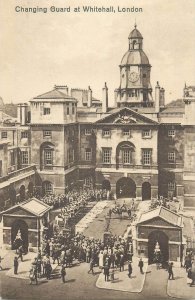 England London Changing Guard at Whitehall Post card