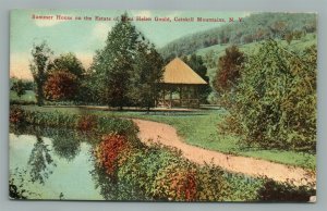 CATSKILLS MOUNTAINS NY SUMMER HOUSE ESTATE OF MISS HELEN GOULD ANTIQUE POSTCARD